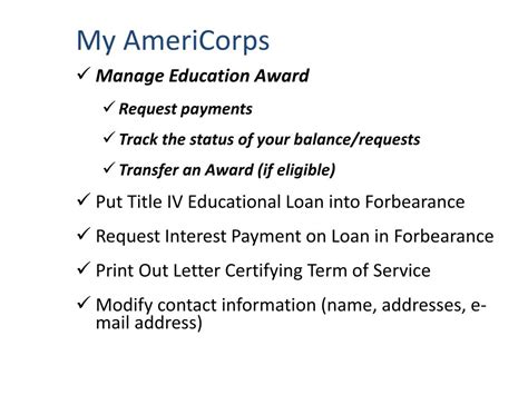PPT - Education Award and My AmeriCorps PowerPoint Presentation, free