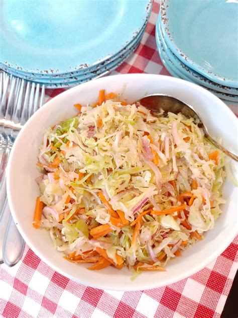 Sweet And Tangy Vinegar Coleslaw Jetts Kitchen