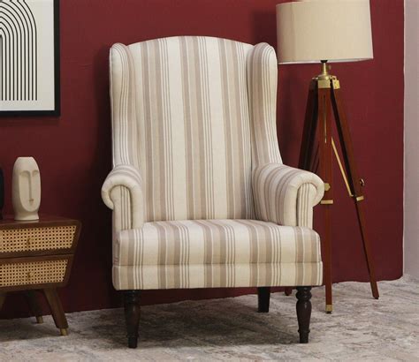 Buy Danon Lounge Chair Cream Stripe Online In India At Best Price