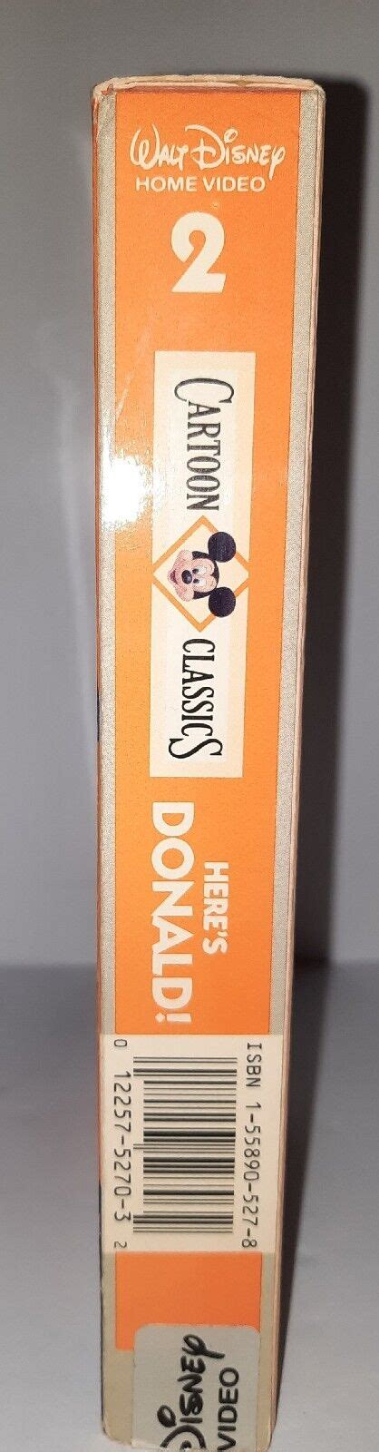 Walt Disney Cartoon Classics V Heres Donald Vhs Disney