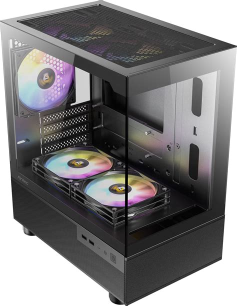 Antec CX200M RGB ELITE Clear Tempered Glass Black Steel Micro ATX Mini