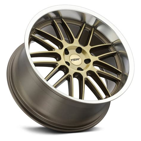 Tsw Avalon Bronze Brushed Machined Lip Powerhouse Wheels And Tires