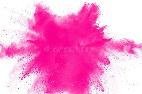 Pink Powder Explosion Pink Dust Splash Stock Image Image Of Explode