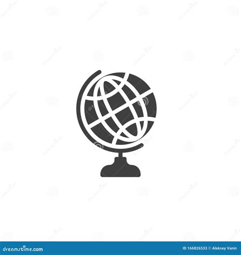 Icono De Vector Del Globo Geogr Fico Ilustraci N Del Vector