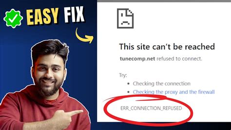 Quickly Fix Err Connection Refused Error Youtube