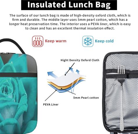 Bolsa De Almuerzo Aislada Para Mujeres Y Hombres Bonita Lonchera De