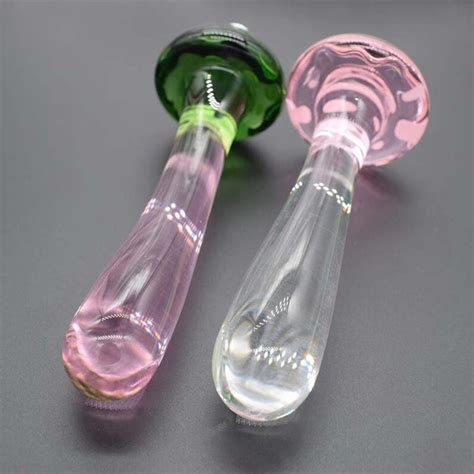 DISCREET Glass Mushroom Dildo Buttplug Etsy