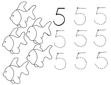 Circle The Number 5 Worksheet