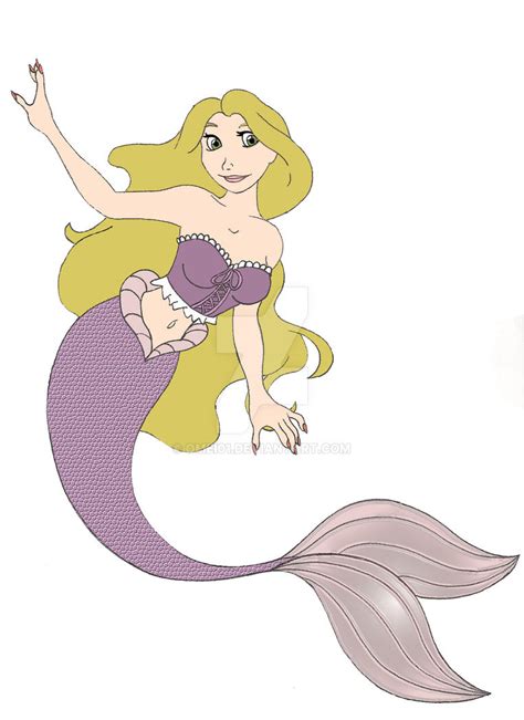 Rapunzel mermaid by omei01 on DeviantArt