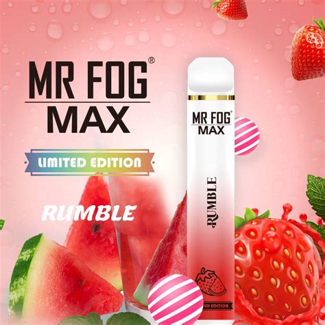 fog max rumble  flavor  disposable vape