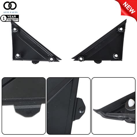 Left Right Kit Door Mirror Flag Cover Molding Matte Black For 2012 2019 Fiat 500 Ebay