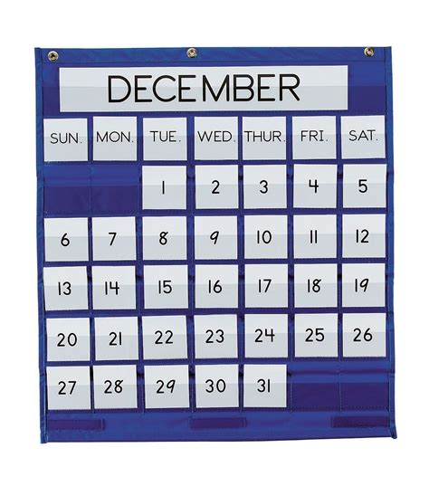 Monthly Calendar Pocket Chart monthly calendar pocket chart. may create ...