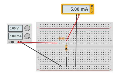 Circuit Design Experiment 1c Multimeter Measurement Of Voltage And Current Tinkercad