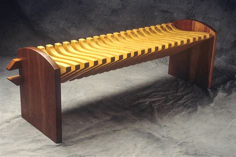 Vertebra Bench Custom Hardwood Seating Seth Rolland