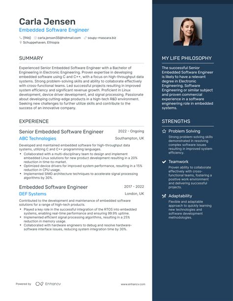 3 Embedded Software Engineer Resume Examples How To Guide For 2024