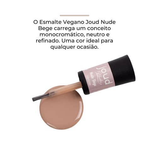 Esmalte Joud Nude Bege Cremoso Brilho Intenso Gabeauty Cosm Ticos