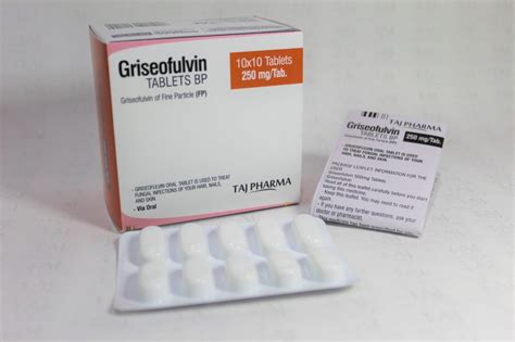 Griseofulvin Tablets Usp Mg Taj Pharma Taj Generics