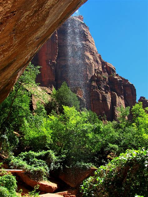 "Waterfall, Zion National Park, Utah" by DLDPhotography | Redbubble