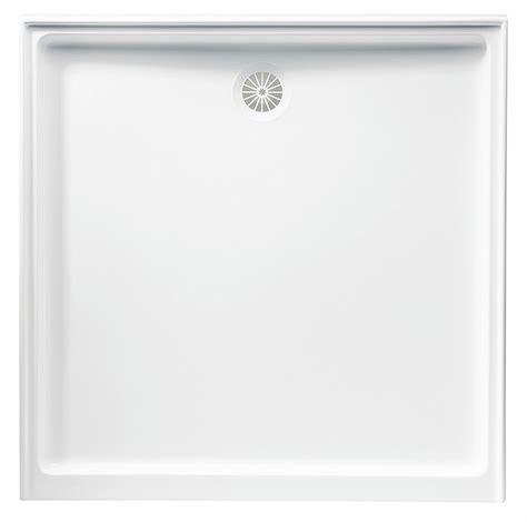 Marbletrend Flinders Polymarble Square Shower Base Rear Outlet