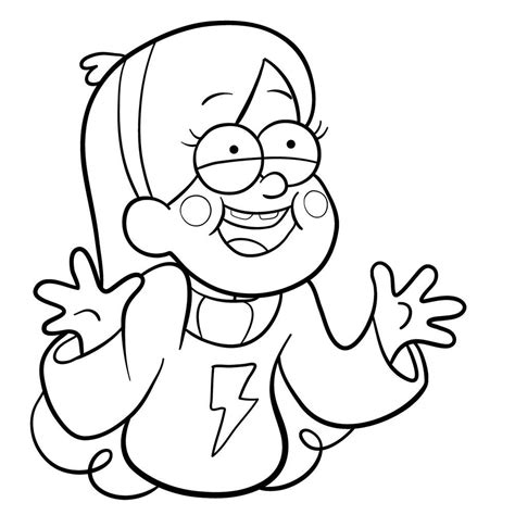 How To Draw Mabel Pines To The Waist Mabel Pines Small Drawings