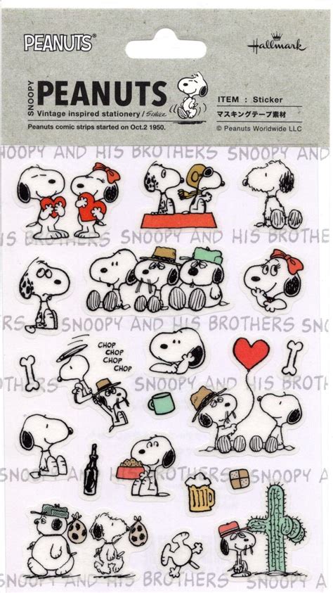 Snoopy Stickers Masking Tape Stickers Hallmark Reference - Etsy