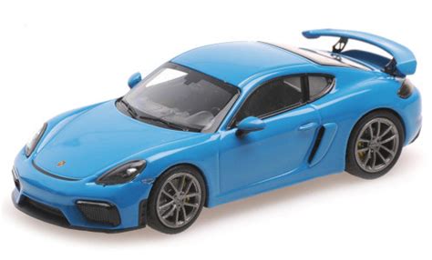 Modellautos Porsche Cayman Gt Minichamps Gt Blau