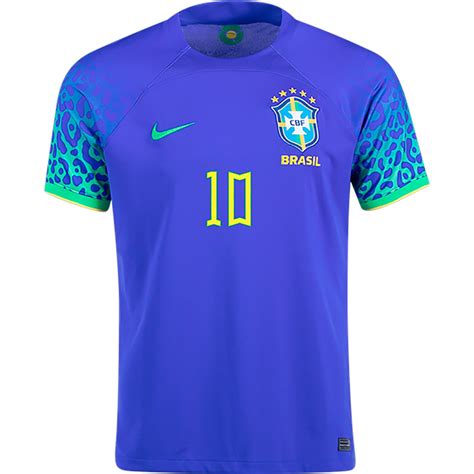 NIKE BRAZIL WORLD CUP 2022 AWAY NEYMAR JR JERSEY - Soccer Plus