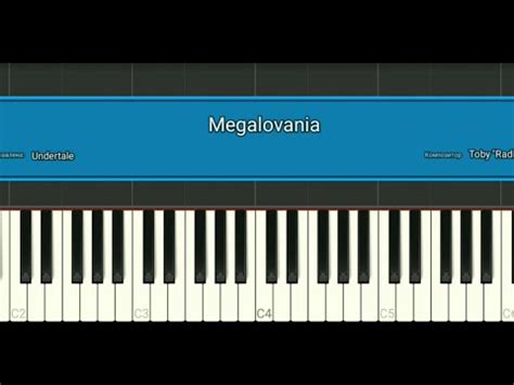 Megalovania Easy Piano Tutorial Youtube