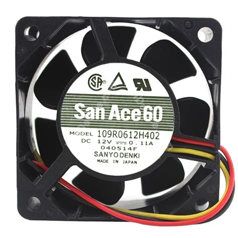 Sanyo Denki R H Dc V A Wires Wires Axial Cooling