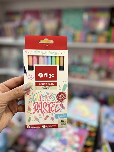 Marcadores Pincel Brush Filgo X Colores Pasteles