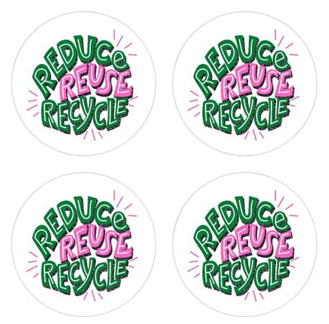 Reduce Reuse Recycle Stickers Business Sticker Etsy Uk