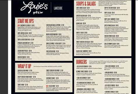Louie's Grill & Bar Menu - Urbanspoon/Zomato