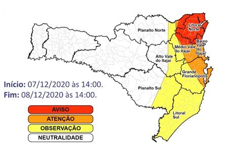 Defesa Civil Alerta Para Risco De Deslizamentos Em SC