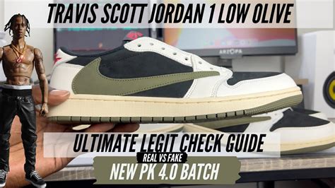 ULTIMATE LEGIT CHECKING GUIDE TRAVIS SCOTT JORDAN 1 LOW OLIVE PK 4