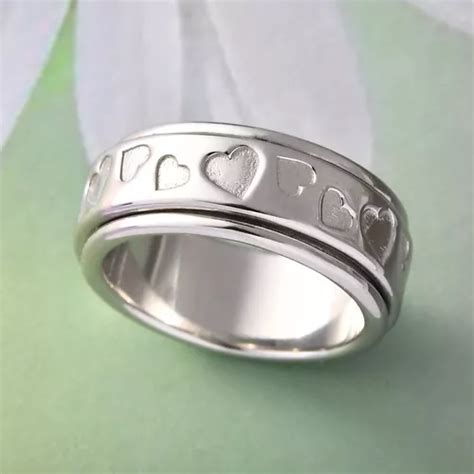 Anillo Giratorio Protector De Suerte Y Amor Plata 925 Fina Meses Sin