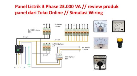 Panel Listrik 3 Phase 23000 VA YouTube