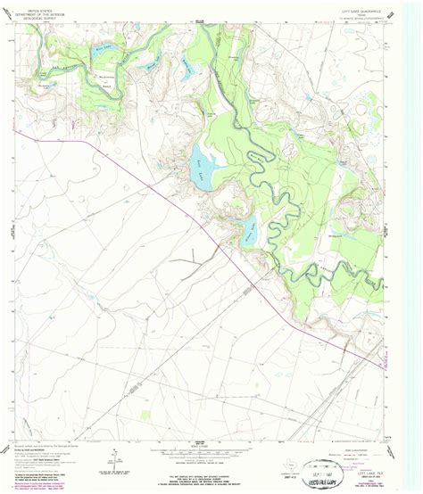 Classic Usgs Lott Lake Texas 75x75 Topo Map Mytopo Map Store