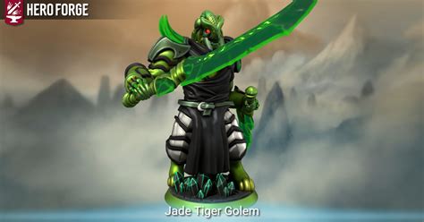 Jade Tiger Golem Made With Hero Forge