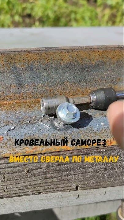 Кровельный саморез с буром в качестве сверла по металлу) #shorts - YouTube