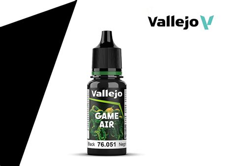 Vallejo Game Air - Black (18ml) - Everything Airbrush