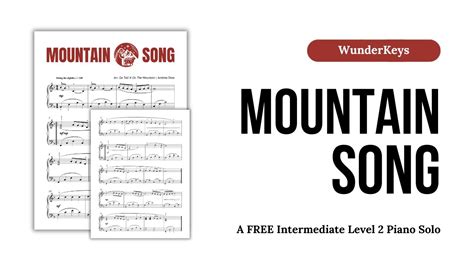 Mountain Song FREE Christmas Piano Sheet Music From WunderKeys YouTube