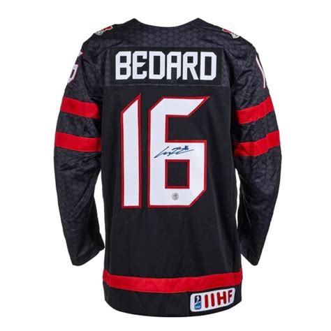 Razzer S Choice Connor Bedard Autographed Team Canada Jerseys Razilia