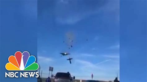 World War Ii Planes Collide Mid Air During Dallas Airshow Win Big Sports