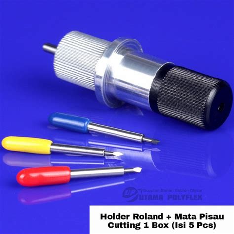 Jual Blade Holder Roland Bonus Mata Pisau Cutting 1 Box Isi 5 Pcs