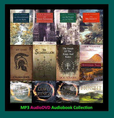 The LORD OF THE RINGS Series By JRR Tolkien (12 Audiobook Collection ...