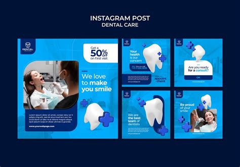 Free Psd Dental Care Instagram Posts