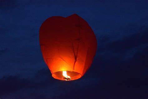 Baloon No People Lantern Illuminated Hot Air Balloon Nature