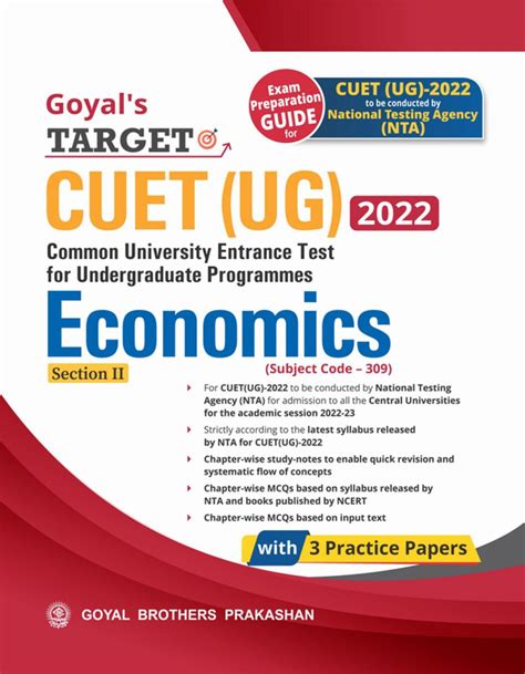 Goyal S Target CUET UG 2022 Section II Economics Chapter Wise