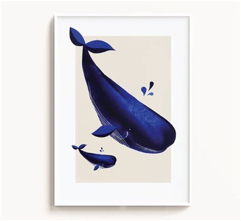 Affiche illustration baleine AF084 décoration Comstickers