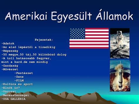 PPT Amerikai Egyesült Államok PowerPoint Presentation free download